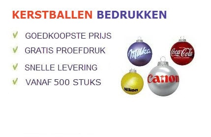 Kerstballen bedrukken met uw logo? | Promoboer